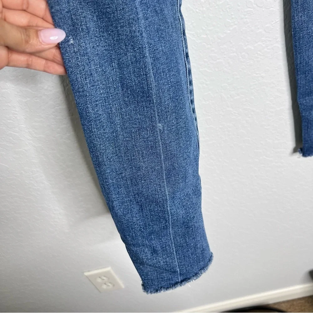 Mother Jeans Women 24 Stunner Zip Ankle Step Fray Skinny Walking On Coals A - Picture 5 of 11